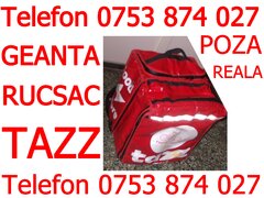 Geanta rucsac Tazz extensibil folosit bun si pt Glovo Bolt Food Wolt Bringo