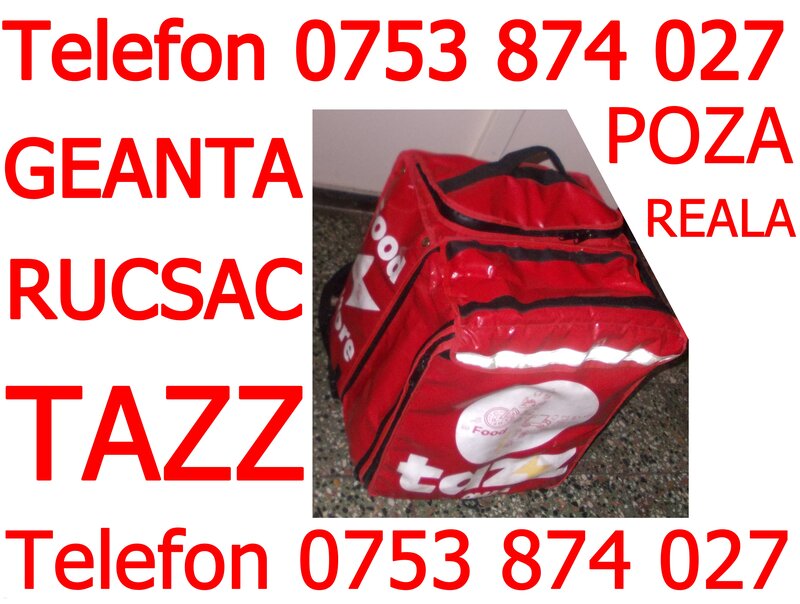Geanta rucsac Tazz extensibil folosit bun si pt Glovo Bolt Food Wolt Bringo