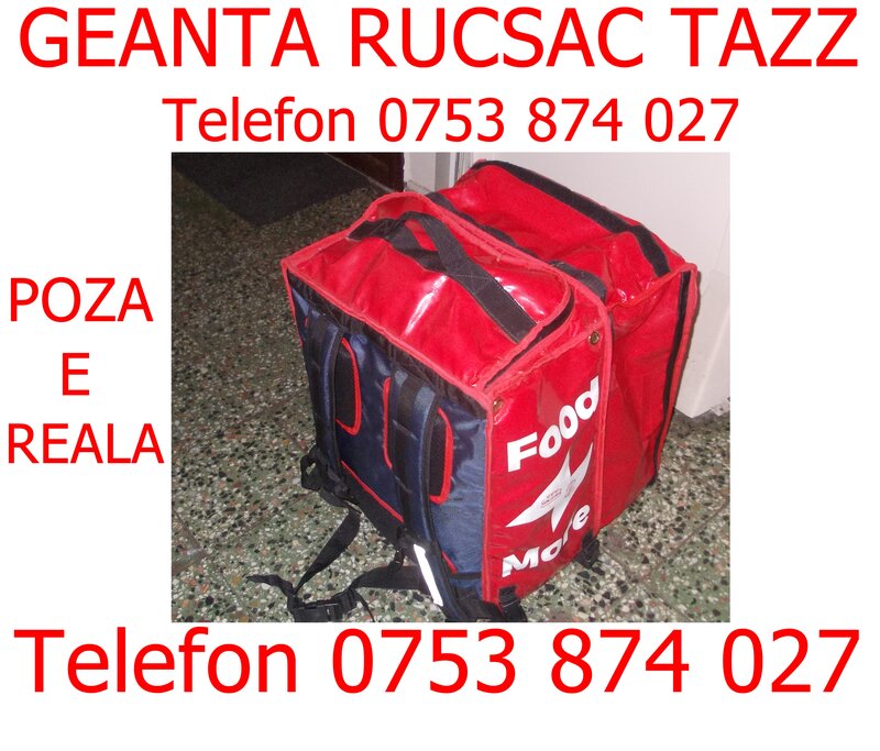 Geanta rucsac Tazz extensibil folosit bun si pt Glovo Bolt Food Wolt Bringo